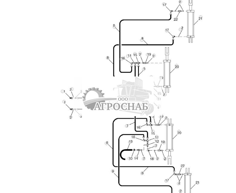ГЛАВНАЯ РАМА 4,5 М (15 ФУТОВ) НИЗКОГО ТРАНСПОРТА С ГИДРАВЛИЧЕСКОЙ СИСТЕМОЙ СКЛАДЫВАНИЯ КРЫЛЬЕВ - ST537913 10.jpg